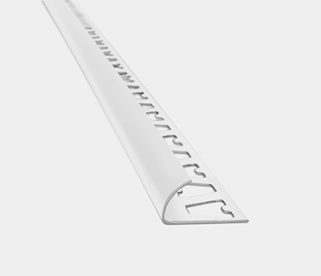 GUARDACANTO ARCO 10mm x 2.5m ALUMINIO BLANCO