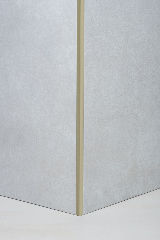 GUARDACANTO QUADRA 10mm x 2.5m ALUMINIO OLIVO