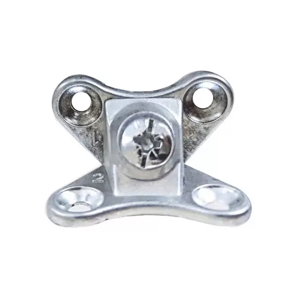 HERRAJE DE UNION DE 2 PIEZAS ZAMAK PACK x100u.