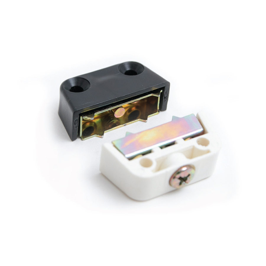 HERRAJE DE UNION DE APLICAR DE DOS PIEZAS NEGRO