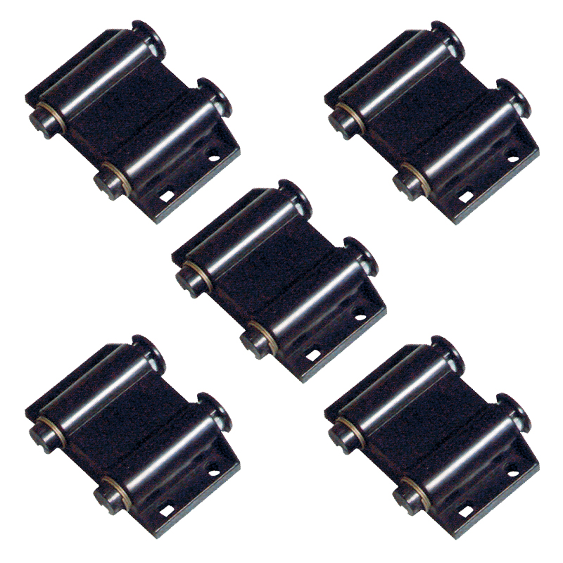 IMAN DOBLE PUSH OPEN NEGRO CON BASE INTEGRADA PACK X 5u.