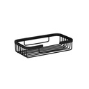 JABONERA REJILLA RECTANGULAR NEGRO 130x90x35mm