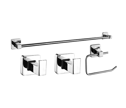 KIT ACCESORIO X 4 PIEZA CUBE P/BAÑO PIAZZA