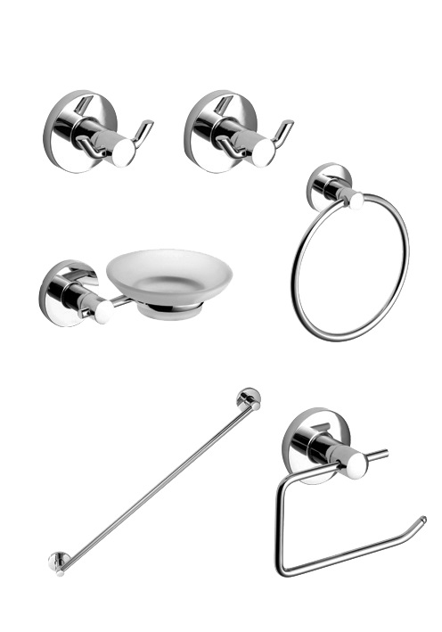 KIT ACCESORIO X 6 PIEZAS PARA BAÑO DOMANI
