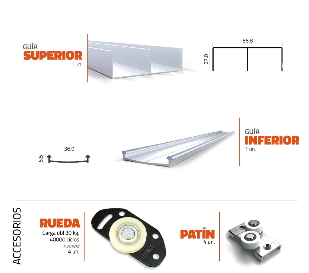 KIT DE PLACARD GE52-150 1.5mts