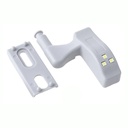 LED P/BISAGRA 35mm C/3 PERLAS B/PLAST x1u.