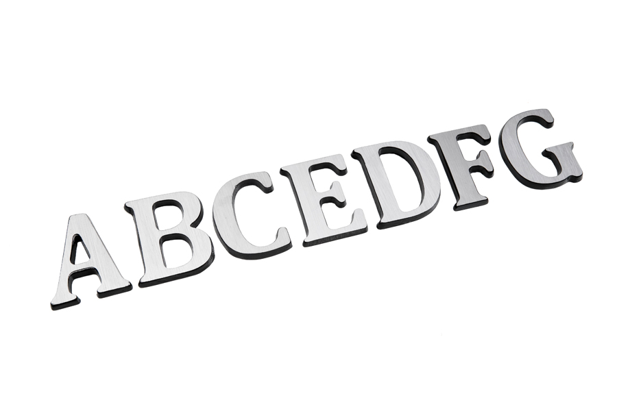 LETRA CURVA GRANDE "V" x1u.