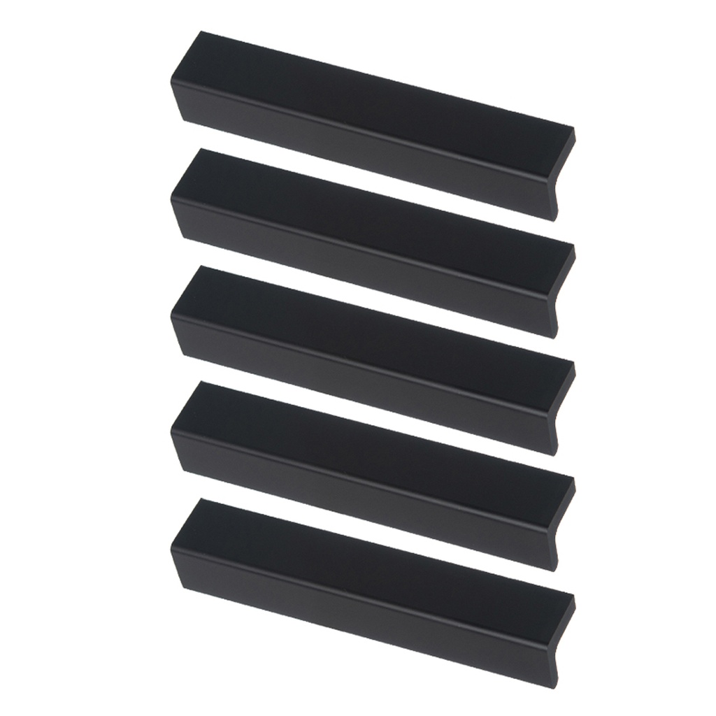 MANIJA BARRAL "L" GRANDE NEGRO 18x18x160mm PACK X 5u.