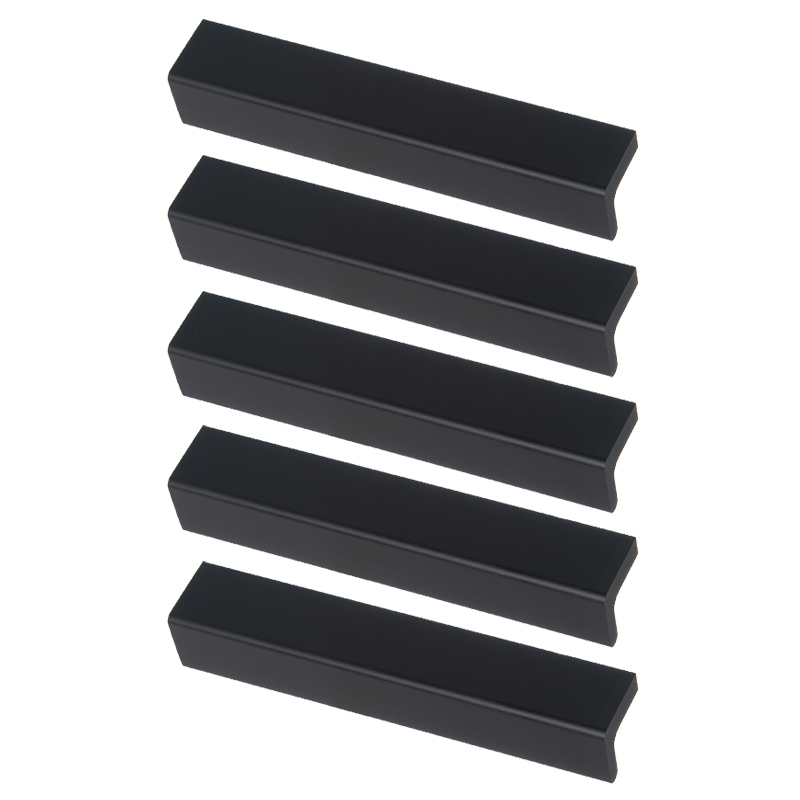 MANIJA BARRAL "L" GRANDE NEGRO 18x18x192mm PACK X 5u.