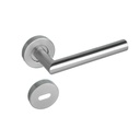 MANIJA RECTA ACERO INOXIDABLE D/B CON ROSETA Y BOC. x1u.