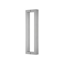 MANIJON RECTANGULAR DOBLE ACERO INOXIDABLE 40x20x400mm