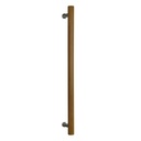 MANIJON SIMPLE MADERA Ø 38x800mm ROBLE OSCURO x1u.