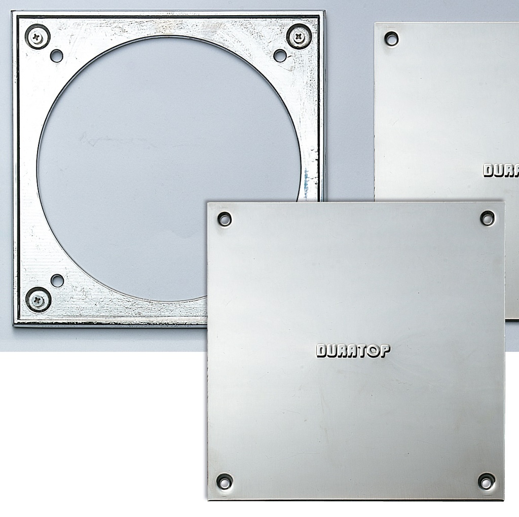 MARCO BCE C/TAPA ACERO INOXID. 15 x 15cm