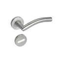 MEDIA MANIJA CURVA ACERO INOXIDABLE GIRAT CON ROSETA Y BOC.