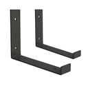 MENSULA J NEGRA P/ ESTANTE 150mm PACK X 2u.