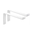 MENSULA L BLANCA P/ ESTANTE 200mm PACK X 2u.