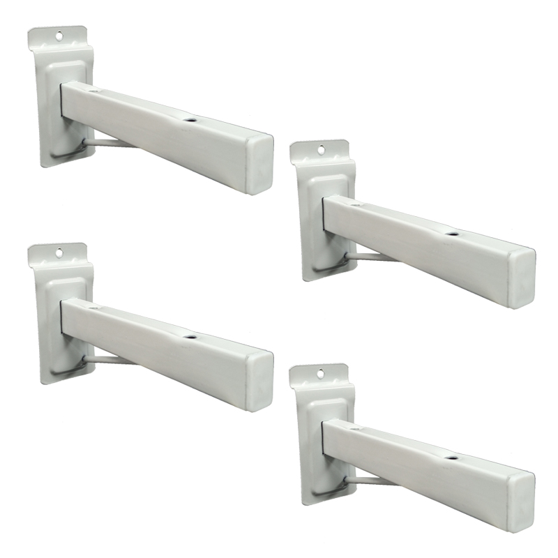 MENSULA PANEL ESTANTE REFORZADA 23cm. PACK X 4u.