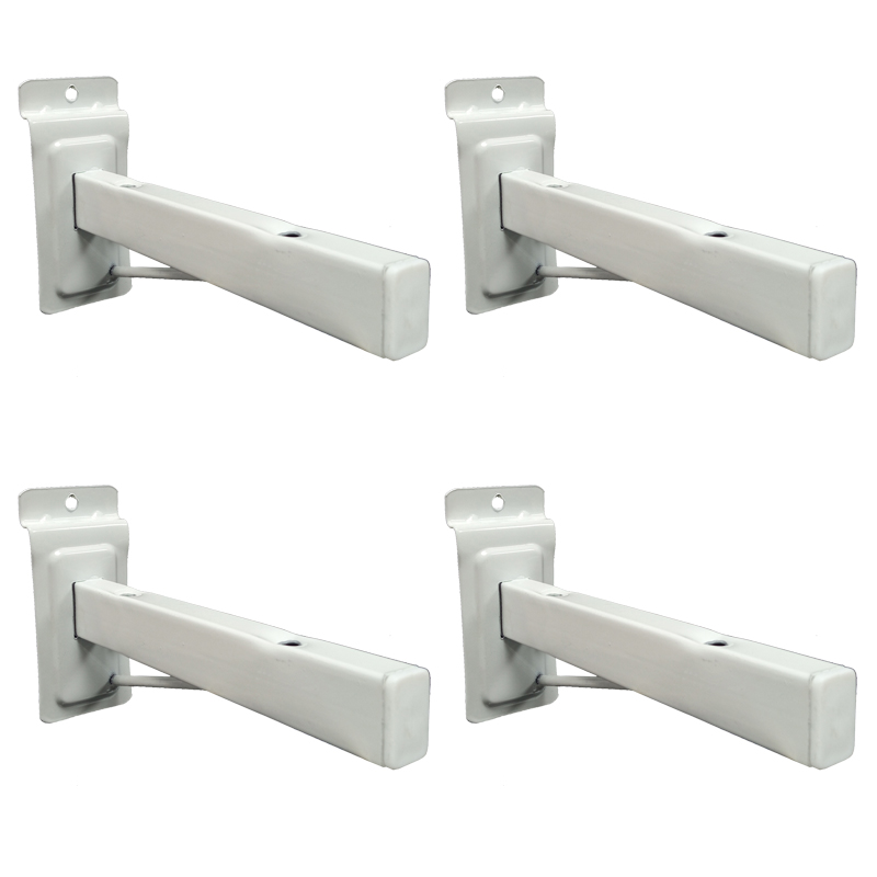 MENSULA PANEL ESTANTE REFORZADA 27cm. PACK x 4u.