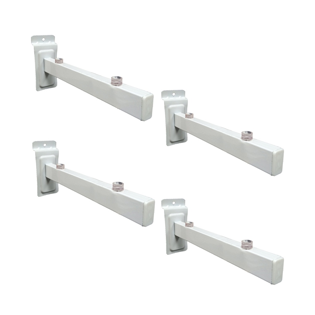 MENSULA PANEL P/ESTANTE DE VIDRIO 18 cm PACK X 4u.