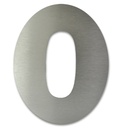 NUMERO CLASICO 0 DE 150 MM ACERO INOXIDABLE