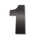 NUMERO CLASICO 1 DE 150 mm NEGRO x1u.