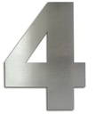 NUMERO CLASICO 4 DE 150 MM ACERO INOXIDABLE