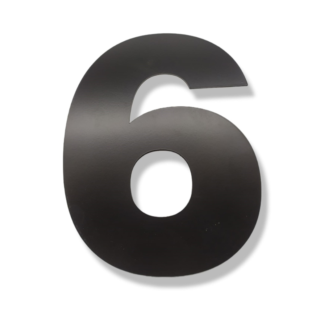 NUMERO CLASICO 6-9 DE 150 mm NEGRO x1u.