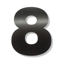 NUMERO CLASICO 8 DE 150 mm NEGRO x1u.