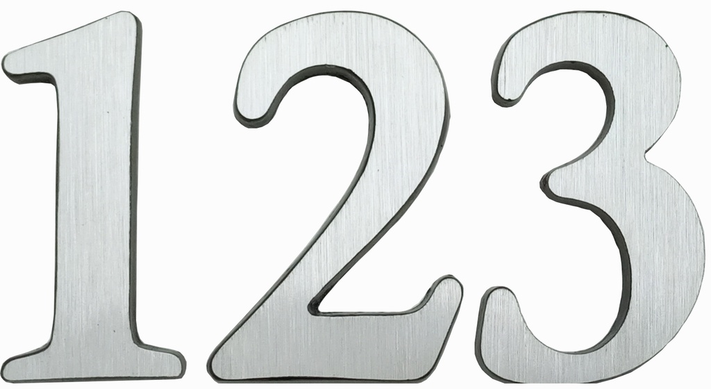NUMEROS CURVOS CHICOS N° 7 x1u.