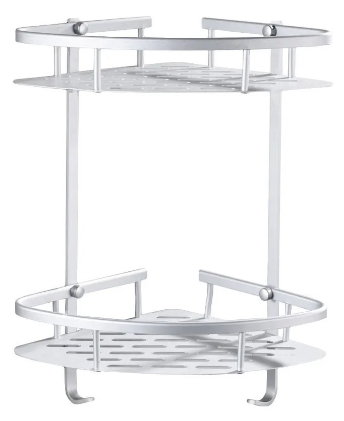 ORGANIZADOR ESQUINERO 2 ESTANTES ALUMINIO