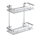 ORGANIZADOR RECTANGULAR 2 ESTANTES ALUMINIO