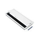 PASACABLE RECTANGULAR BLANCO CIERRE LENTO x1u.