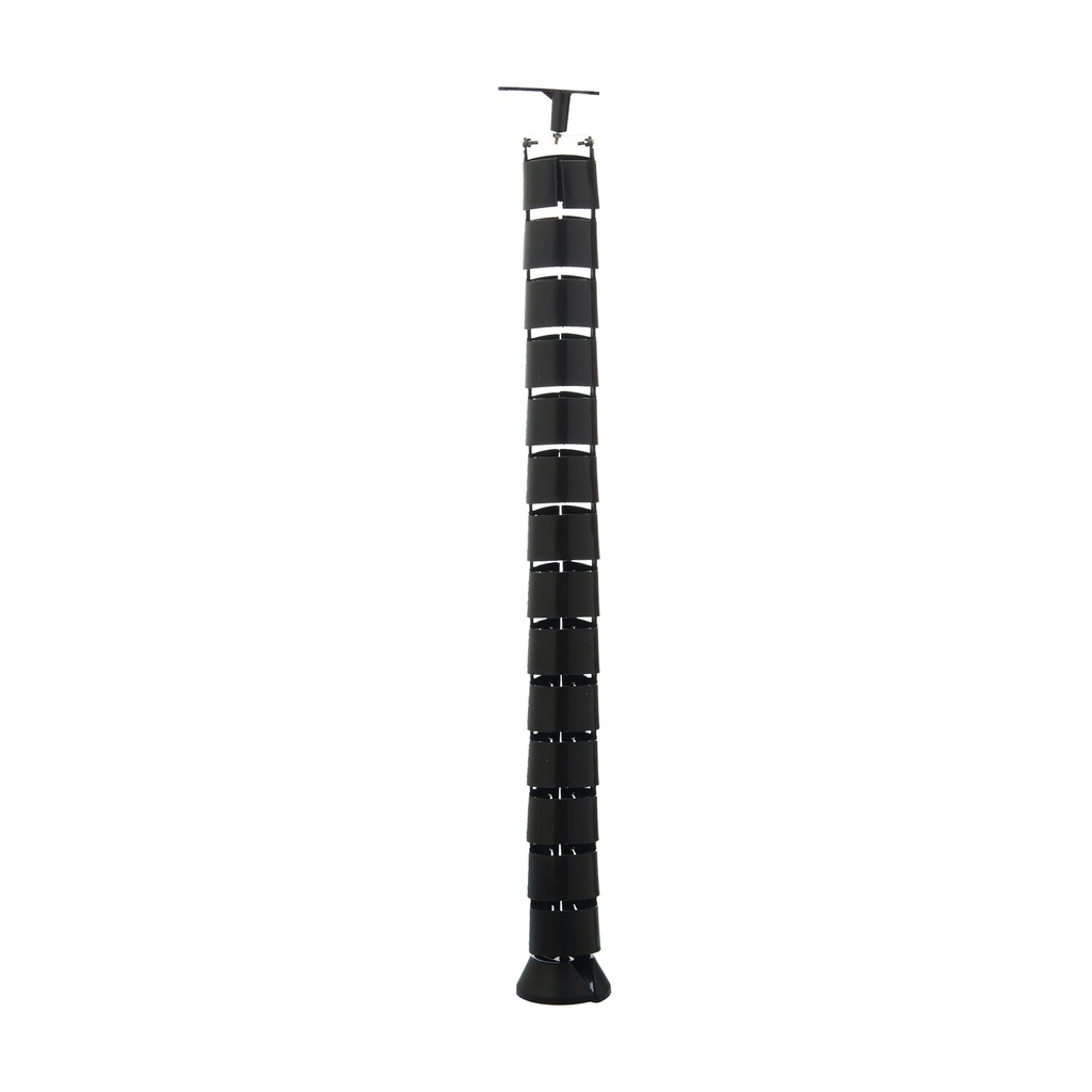 PASACABLE VERTEBRA P/ ESCRITORIO OFICINA NEGRO x1u.