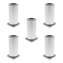 PATA ALUMINIO ANODIZADA BASE REGULABLE 100MM PACK X 5u.
