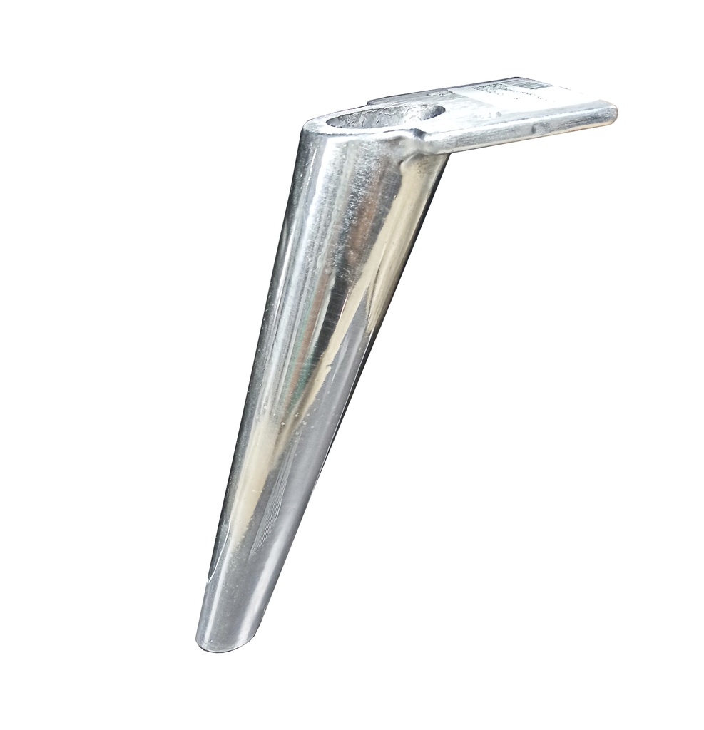 PATA ALUMINIO ESCANDINAVA PULIDA x 1U.