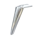 PATA ALUMINIO ESCANDINAVA PULIDA x 1U.