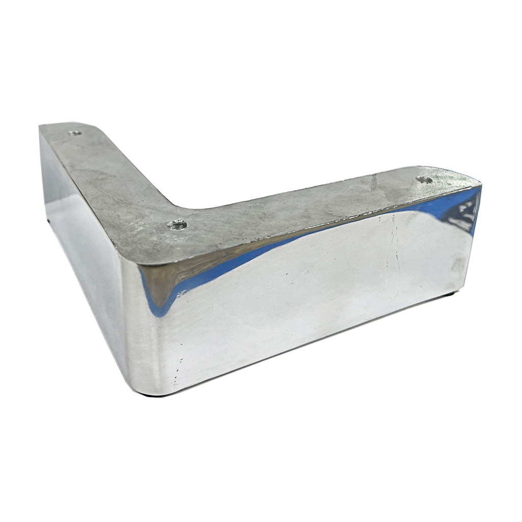 PATA ALUMINIO TACO CORTO 50mm PULIDA  x1u.