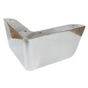 PATA ALUMINIO TACO LARGO 100mm PULIDO  x1u.