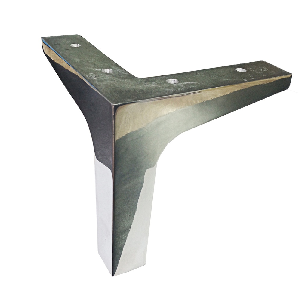 PATA ALUMINIO TIPO "L" 135mm PULIDA x1u.