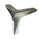 PATA ALUMINIO TIPO "L" 135mm PULIDA x1u.