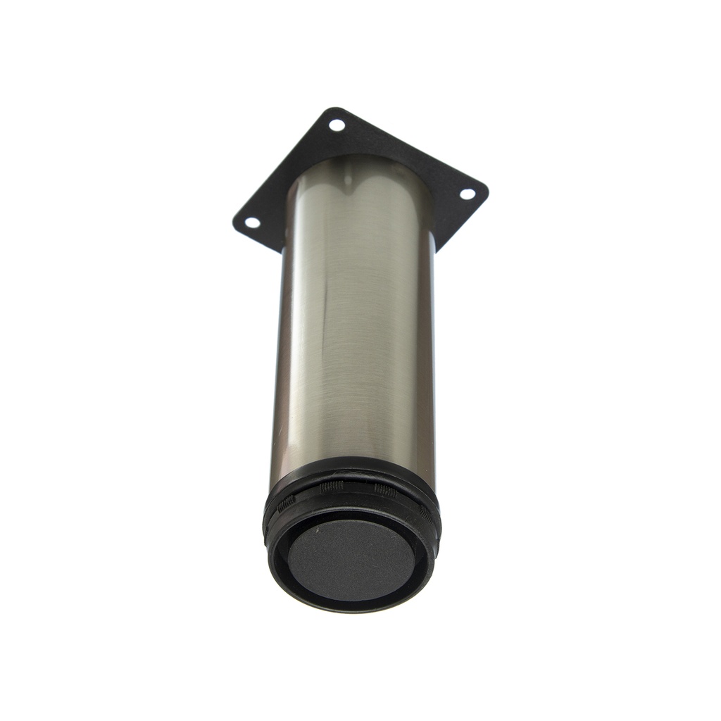 PATA CILINDRICA 10 CM REGULABLE INOX.