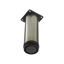 PATA CILINDRICA 10 CM REGULABLE INOX.