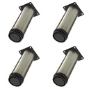 PATA CILINDRICA 15 CM REGULABLE INOX. PACK X 4u.