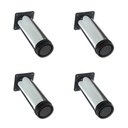 PATA MUEBLE SILLON 15cm REGULABLE ACERO CROMADO PACK x 4u.