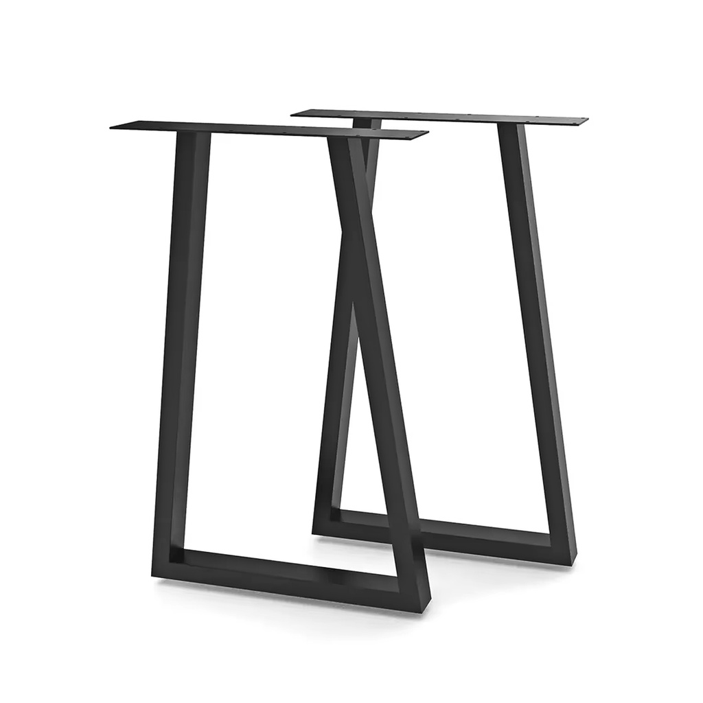 PATAS DE HIERRO REFORZADA NEGRA 72cm xpar. DANNOK