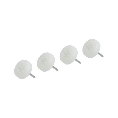 PATIN PVC BLANCO CON CLAVO SIMPLE 16mm