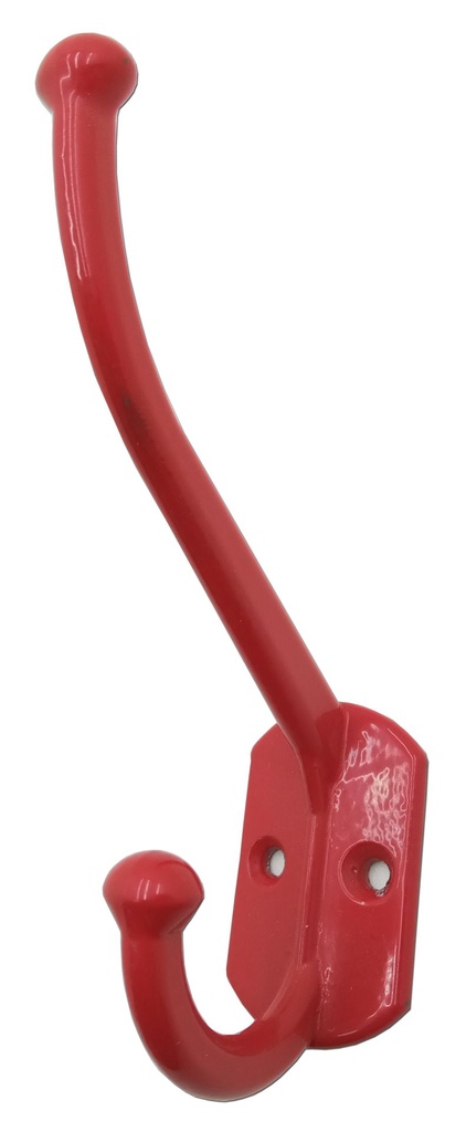 PERCHA CHICA DOBLE PINTADA ROJA x 1u.