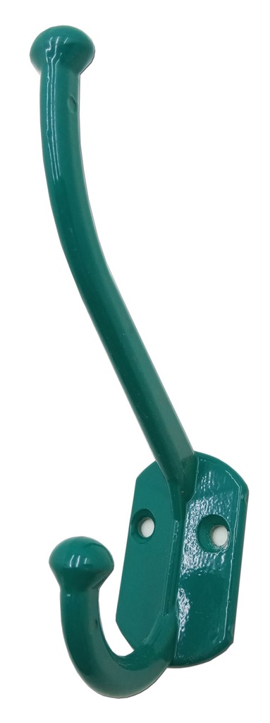 PERCHA CHICA DOBLE PINTADA VERDE x 1u.
