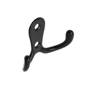 PERCHA DOBLE HORIZONTAL NEGRA X 5u.