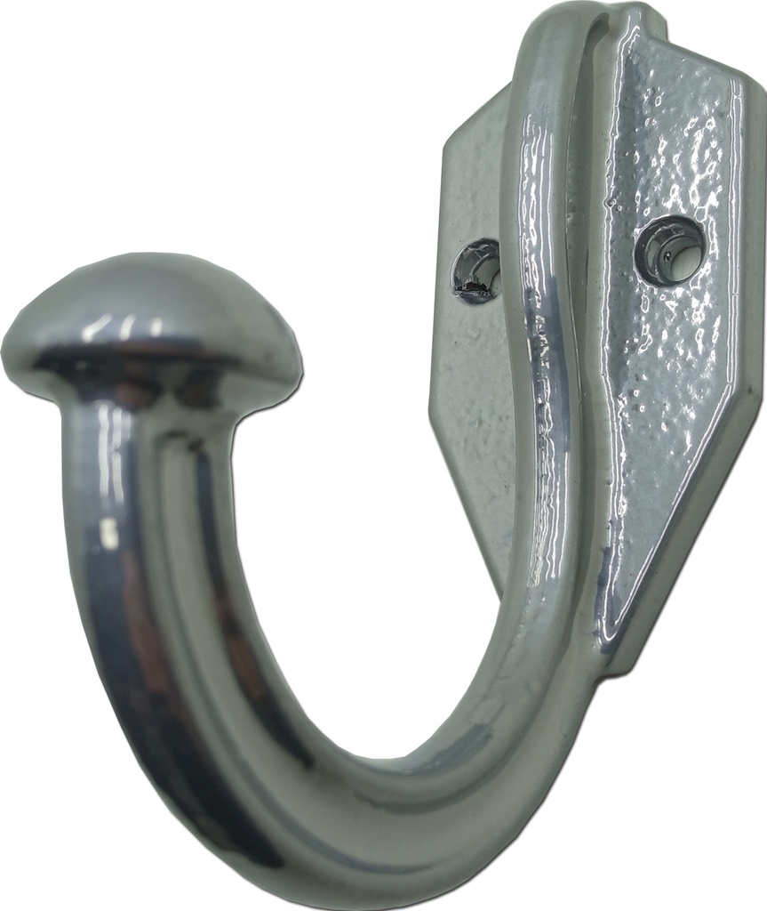 PERCHA RUSTICA GRANDE SIMPLE PINTADA CROMO x1u.